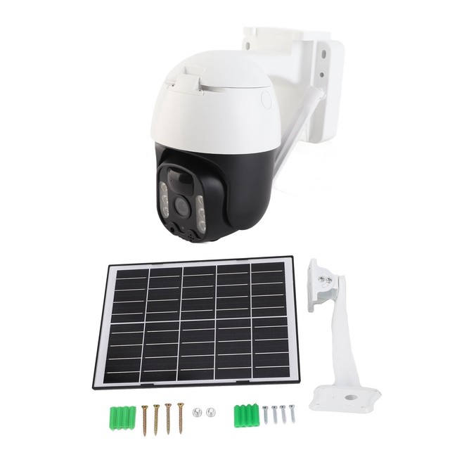 4G Security Camera 4MP AI Human Shape Detection Solar Panel Battery Powered IP67 Outdoor Camera