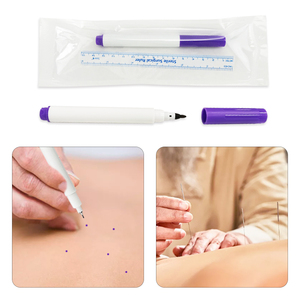 Kh Bút đánh dấu hình xăm phẳng đầu bàn chải màu mực mỹ phẩm da Bút Đánh Dấu phẫu thuật thẩm mỹ bảng trắng da - Product Image 4