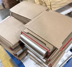 Tùy chỉnh vận chuyển bao bì <span class=keywords><strong>A2</strong></span> A3 A4 cứng nhắc tùy chỉnh nâu <span class=keywords><strong>kraft</strong></span> giấy ở lại phẳng bưu phẩm các tông phong bì - Product Image 1