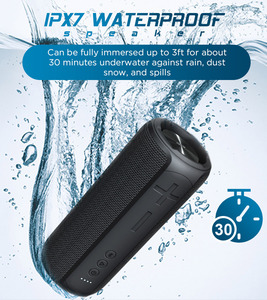 กลางแจ้งแบบพกพากันน้ำ Ipx7 Led Rgb แสง Loa คาราโอเกะฝักบัวลำโพง12วัตต์เครื่องเล่น Mp3บลูทูธลำโพงเพลง - Product Image 6