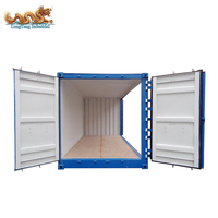 Conteneur maritime spécial en acier Corten de 20 pieds (6 mètres) à ouverture complète sur quatre côtés, norme ISO, pour le stockage de marchandises surdimensionnées