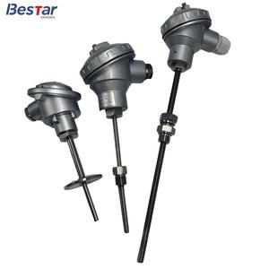 Sensor de Temperatura Bestar 4-20mA Transmissor de Temperatura Blindado Tipo K Sonda de Alta Temperatura Termômetros de Resistência de Platina - Product Image 3