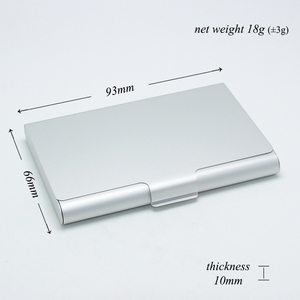 Porte-cartes en alliage d'aluminium 10 mm, porte-cartes d'identité professionnel, vente en gros, cadeaux promotionnels personnalisés, bon marché, durables, légers, boîte de rangement pour cartes - Product Image 2