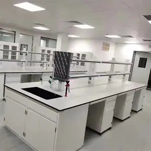 Alta calidad saludable laboratorios de acero mesa de laboratorio resistentes a productos químicos de laboratorio banco de trabajo de venta directa de fábrica