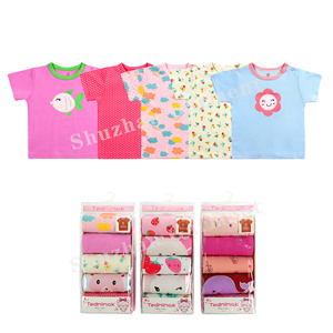 Camiseta de manga corta para bebé recién nacido, playera de diseño con <span class=keywords><strong>estampado</strong></span> de animales para niño y niña - Product Image 4