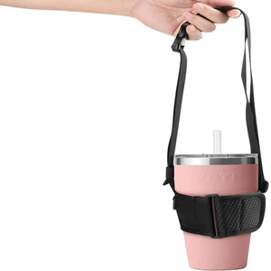 Bolsa de neopreno personalizada de fábrica, soporte para botella de agua, bolsa de mano con correa para el hombro - Product Image 3