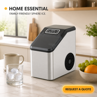 Machine à glaçons électrique professionnelle en acier inoxydable 304 pour hôtels et foyers, avec compresseur haute performance, capacité de 30-40 kg/jour