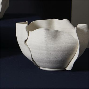 Vase à fleurs blanc décoratif fait à la main nordique, vase en céramique pour la décoration de la maison, ensemble de vases en céramique - Product Image 2