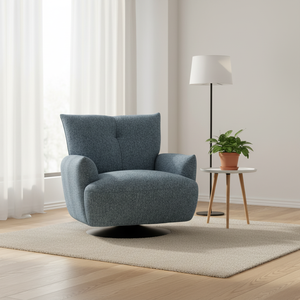 Poltrona Moderna e Confortevole con Imbottitura Morbida e Struttura in Legno Massello per il Relax in Balconi di Hotel, Soggiorni e Camere da Letto - Product Image 6