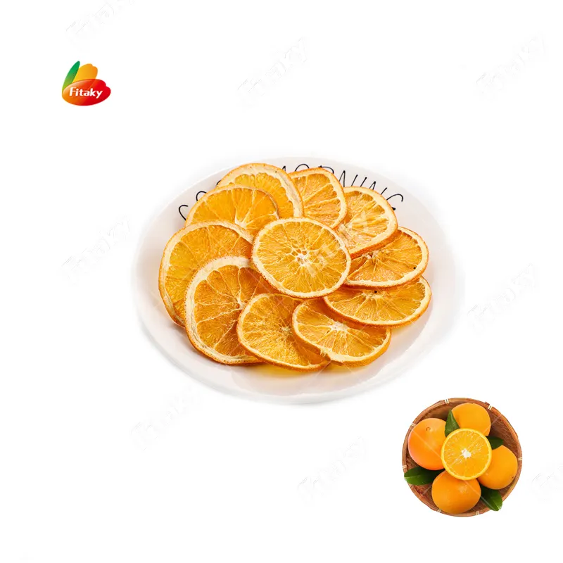 ขายร้อน FD ผลไม้แช่แข็งแห้งสีส้มแช่แข็งแห้งชิ้นสีส้ม