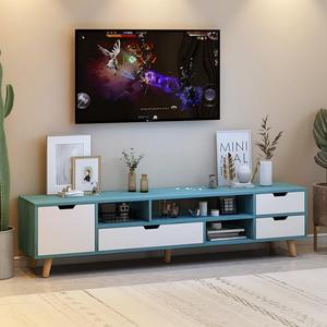 Soporte de TV Moderno de Madera con Paneles, Económico, con Estantes Ajustables, Fácil Instalación <span class=keywords><strong>para</strong></span> Sala de Estar o <span class=keywords><strong>Chimenea</strong></span> - Product Image 3