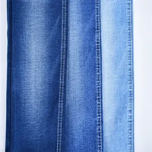 Mulheres Jeans Material Indigo Azul + Azul sentimento macio ar girado bom fio Tecido Denim Com Slight Slub