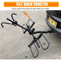 Fournisseur gros pneu mouontain vélo électrique voiture suv support de coffre vertical 2 doubles porte-vélos