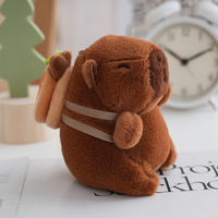 RJ Schattige Fruit Capibara Pluche Sleutelhanger Cartoon Knuffeldier Sleutelhanger Tas Hangertje Rugzak Hangdecoratie Cadeaus Klauwautomaat