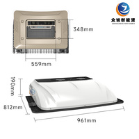 Compresseur Scroll 2000-2400W de puissance de refroidissement, réfrigérant R134a, climatiseur de toit pour camions, caravanes et bus