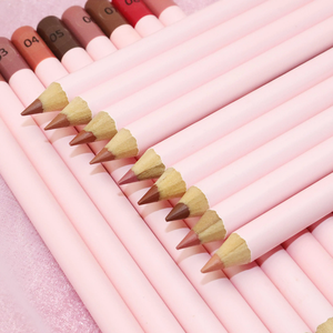 Lápiz delineador de labios mate de alto pigmento al por mayor de larga duración colores ricos ultrafinos suave bien definido sin logotipo delineador de labios vegano - Product Image 2