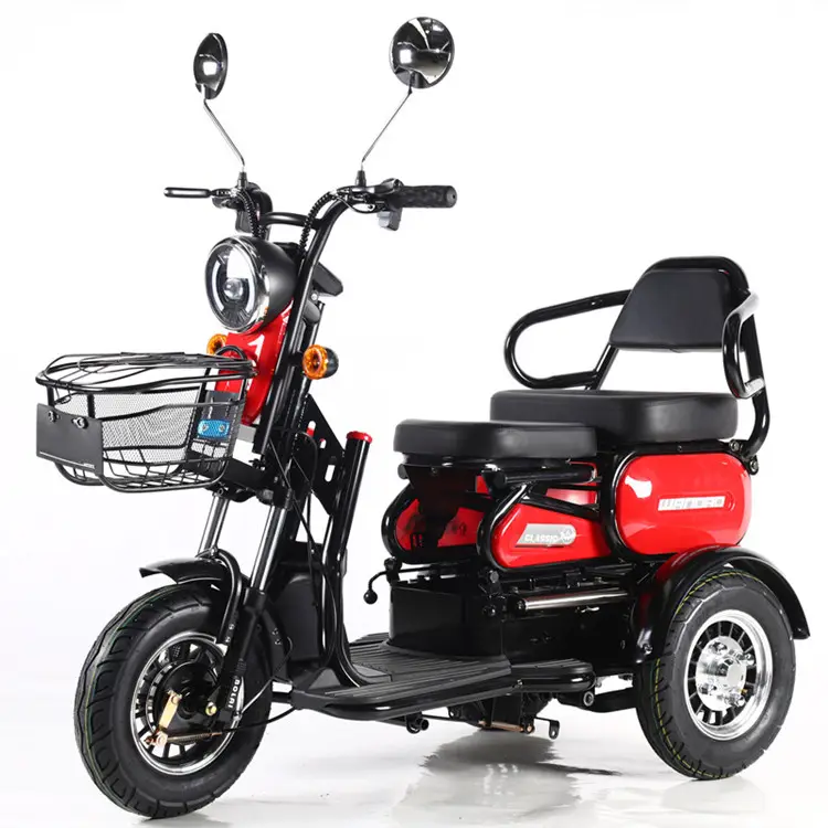 Il produttore cinese fornisce tricicli elettrici Escooter per adulti a 3 ruote di grande potenza 48V 60V per anziani