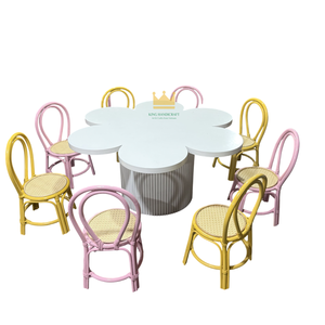 Silla Infantil de Ratán Hecha a Mano de Primera Calidad, Muebles de Mimbre Elegantes para la Decoración de la Guardería y la Sala de Juegos - Product Image 1
