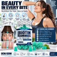 Gummies de beauté personnalisées à la biotine, au collagène et à la vitamine E pour adolescents – Soutien immunitaire – OEM/ODM, marque privée