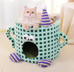 Cama para Gatos Multifuncional con Diseño de Monstruo Pequeño, Resistente al Desgaste, para Jugar, Descansar y Rascar, Todo <span class=keywords><strong>en</strong></span> Uno - Product Image 5
