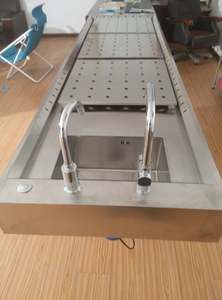 SYJP-02 похоронные принадлежности, стол для вскрытия трупов в морге, 304 стол для вскрытия из нержавеющей стали для продажи - Product Image 5