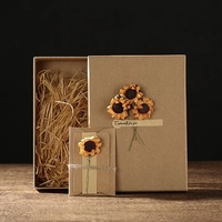 Boîtes rigides personnalisées faites à la main avec feuille d'or pour anniversaire, Saint-Valentin et réveillon de Noël - Emballage cadeau grand format exquis