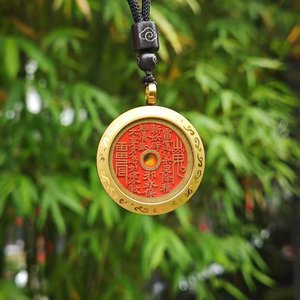 เหรียญผีภูเขาซินนาบาร์, สร้อยคอแบบกล่องเกา, จี้พระภูมิทรักษ์ภูเขาซินนาบาร์, เหรียญโบราณ, จี้พระภูมิทรักษ์ภูเขาซินนาบาร์ - Product Image 3