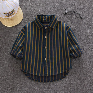 Camisa De Nino OEM/ODM Chemises pour enfants, vêtements pour garçons, chemises décontractées pour enfants, chemises à <span class=keywords><strong>carreaux</strong></span> rayées pour garçons - Product Image 4