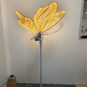 Luminous Butterfly Wings LED Pendant AC Powered <b>Ceiling</b> <b>Decoration</b> for <b>Wedding</b> Hotel Stage Lighting - Product Image 3