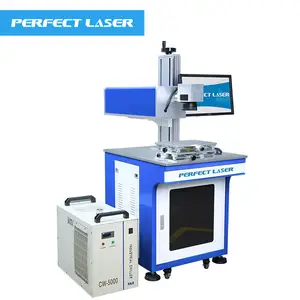 Laser sempurna-3W 5W lembaran karet nilon TPU cetak mesin penanda Laser UV plastik ukir