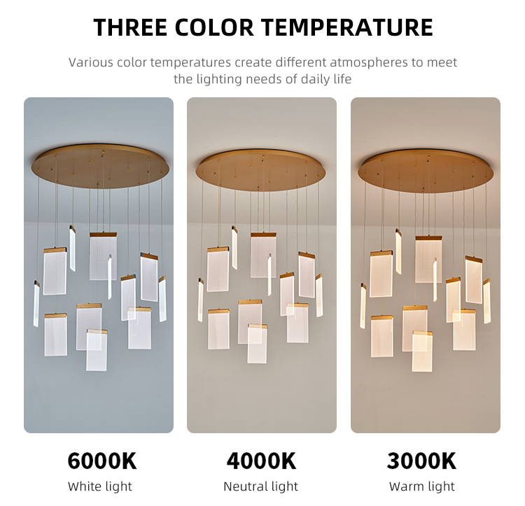 Indoor Decoration Fancy Lights Acrylic Modern Led Pendant Chandelier Light For Home