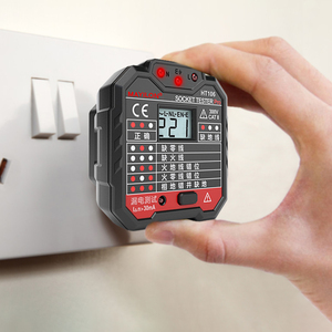 Testeur de prises et de fiches HT106 pour Royaume-Uni, UE, États-Unis avec écran LCD et test GFCI - Product Image 6