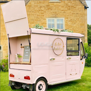 Camiones de Bar Móviles Eléctricos, Carritos de Comida Vintage, Triciclo Tuk Tuk, Mini Camioneta de Comida, Carritos de Venta de Champán y Vino para <span class=keywords><strong>Bodas</strong></span> - Product Image 5