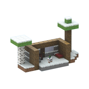 ABS plastik dünya manyetik Mini yapı taşları çocuklar doğum günü süslemeleri oyuncak kale inşaat rakamlar keşif setleri - Product Image 3