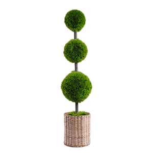 Ba bóng hình trong nhà/ngoài trời cây nhân tạo <span class=keywords><strong>topiary</strong></span> Khung cây xanh gỗ Hoàng Dương cây nhựa nhiều phong cách đa dạng nồi tùy chọn - Product Image 1
