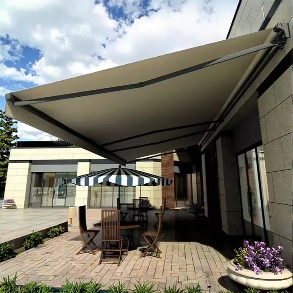 Robuste Markise fr die Ecke  stilvolle Outdoor-Lsungen
