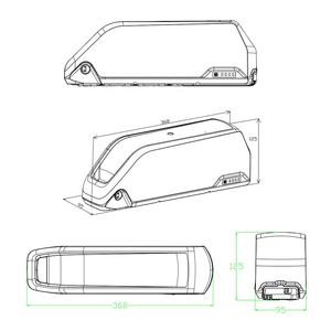 Batería de supercondensador DP, 52v, 20ah, para bicicleta eléctrica, triciclo, bicicleta de montaña - Product Image 4