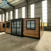 Maison conteneur pliable étanche et respirante, à assemblage rapide, design modulaire, style moderne, garantie 3 ans