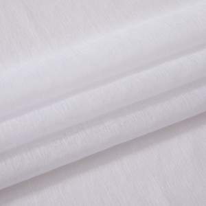 Klasik 80GSM Dolly Polyester Şeffaf <span class=keywords><strong>Voile</strong></span> Perdeler Yumuşak Işık Filtreleyici Zarif 2'li Set Beyaz Şeffaf Perde - Product Image 4