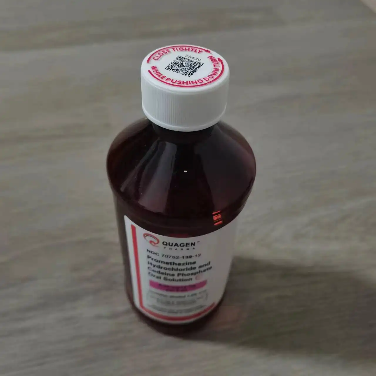 Botol plastik Arka obat ramping quagen kosong resep minuman batuk 473ml 16oz 500ml dengan kode qr dan segel