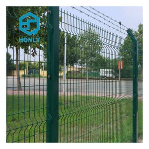 รั้วตาข่ายลวดเชื่อมโค้ง 3 มิติ คุณภาพสูง ความสูง 6 ฟุต ทนทานต่อการผุพัง เป็นมิตรกับสิ่งแวดล้อม ติดตั้งง่าย ประตูตาข่ายตกแต่ง - Product Image 5