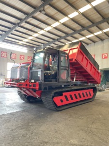 Camions à benne basculante sur chenilles peuvent être personnalisés avec un châssis à chenilles en caoutchouc, offrant une puissance élevée et une stabilité tout-terrain. - Product Image 2