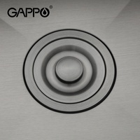 Gappo Évier de cuisine multifonction noir Évier de cuisine moderne Évier de cuisine cascade GS7850-6R acier inoxydable 3mm brossé 5 ans
