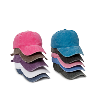 Bulk Wholesale Blank Washed Cotton Baseball Cap Custom Embroidery LOGO Caps Men Casual 6 Panel Distressed Vintage Dad <b>Hat</b> - Product Image 5