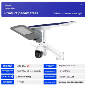 Lampe solaire de rue LED automatique 3 en 1 de haute qualité, moderne, avec poteau carré, 500 watts, avec caméra, pour extérieur - Product Image 5