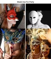 Drôle mascarade Halloween personnalisé en plastique oeil demi visage masque de fête pour la fête de bal carnaval vacances vénitien Costume Cosplay