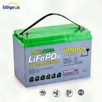Batterie à décharge profonde robuste 24V 200AH 5KW Grade A LiFePO4 pour stockage domestique, avec RS485, bornes M8, 6000+ cycles, CE RoHS IP67, OEM ODM