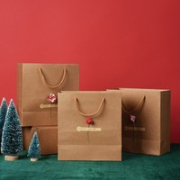 Boîte-cadeau de tiroir en papier kraft imprimé de logo personnalisé pour les femmes ensemble d'écharpe de Noël artisanat sous-vêtements chaussettes boîte-cadeau de Noël vide