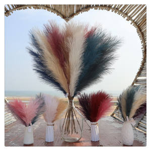 S034 décoration de salon moelleux pampa artificiales décoration pampa artificielle grand faux pampa herbe pour la décoration de la <span class=keywords><strong>maison</strong></span> - Product Image 1