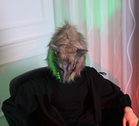 Máscara de Hombre Lobo Terrorífica en Oferta, Forma Facial Horripilante, Decoración de Pelaje Suave, Accesorio de Disfraz para Fiesta de Halloween